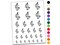 Djinn Jinn Genie Magical Lamp Temporary Tattoo Water Resistant Fake Body Art Set Collection